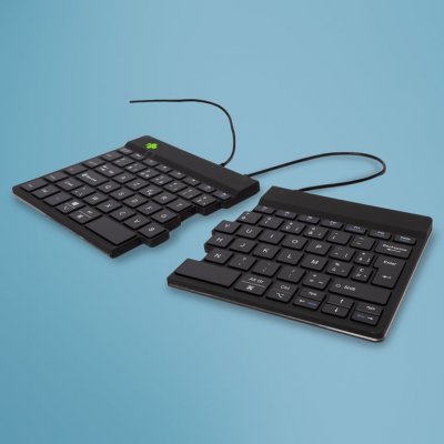 R GO TOOLS R-Go Tools R-Go Split Clavier Ergonomique, AZERTY (BE), noir, filaire