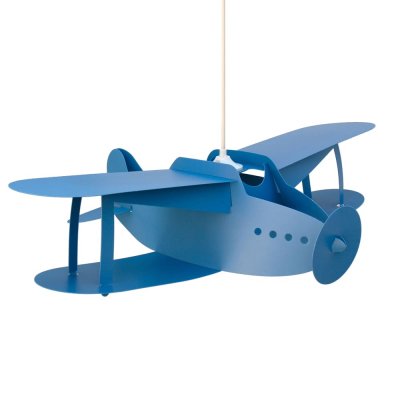 R&M COUDERT R&M Coudert Lampe de Plafond Suspension Chambre Enfant Avion Bleu