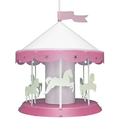 R&M COUDERT R&M Coudert Lampe de Plafond Suspension Chambre Enfant Man&egrave;ge Rose