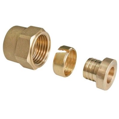 SOMATHERM Raccord &agrave; compression - &eacute;crou tournant 12/17 - per &Oslash;12 - chrome