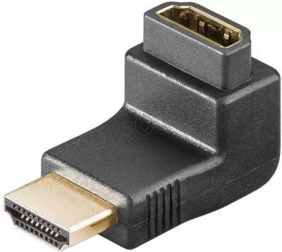 GOOBAY Raccord adaptateur coud&eacute; 90&deg; HDMI Full HD m/f