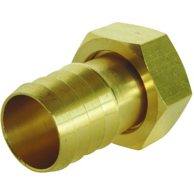 SOMATHERM Raccord cannel&eacute; droit - Ecrou tournant 1/2"" pour tuyau d'arrosage &Oslash;15mm