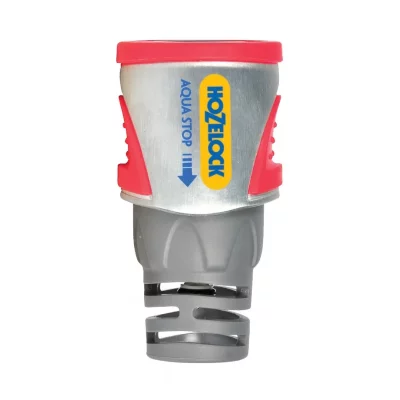 HOZELOCK Raccord d'arret d'eau AquaStop Pro m&eacute;tal pour tuyaux de 15 a 19 mm - - 2045P0000