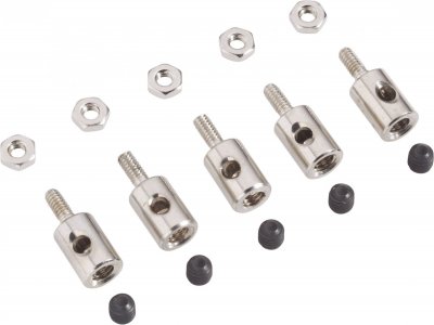 REELY Raccord de tringlerie pour fils, c&acirc;bles Bowden, barres de pouss&eacute;e avec max. &Oslash; 2 mm