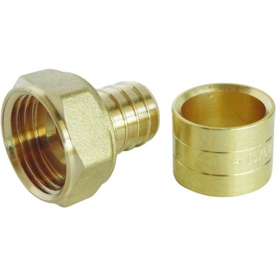 SOMATHERM Raccord droit &agrave; glissement pour tube PER &Oslash;16 - Ecrou-tournant F15/21 - lot de 10