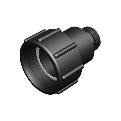 CPP Raccord femelle 2"" S60x6 avec &eacute;crou tournant - male 1"" pas gaz - 1'' BSP