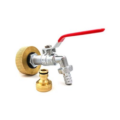 MULTITANKS Raccord femelle S60x6 laiton - robinet laiton chrom&eacute; 3/4 pouce avec raccord rapide laiton