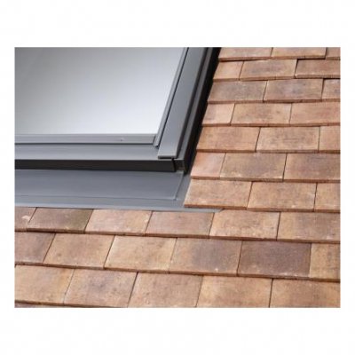 VELUX Raccord fen&ecirc;tre de toit simple sur tuiles plates  EDP MK06 gris