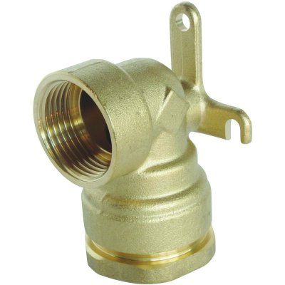 SOMATHERM Raccord laiton coud&eacute; applique murale SUMO pour tube PE &Oslash;20 mm - Femelle 1/2