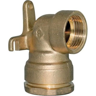 SOMATHERM Raccord laiton coud&eacute; applique murale SUMO pour tube PE &Oslash;25 mm - Femelle 1/2