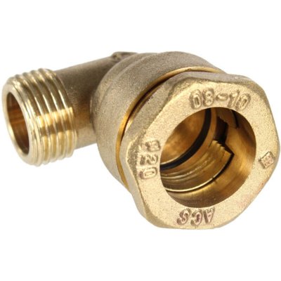SOMATHERM Raccord laiton coud&eacute; sumo pour tube pe &Oslash;20 mm - M&acirc;le 1/2 - brut
