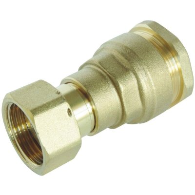 SOMATHERM Raccord laiton droit a ecrou prisonnier pour tube pe - sumo 858-25-26S