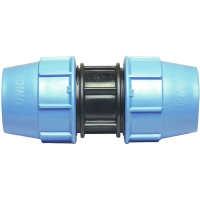 BLANC HABITAT Raccord plastique manchon &eacute;gal pour tube PE &Oslash;25 mm - BRUT