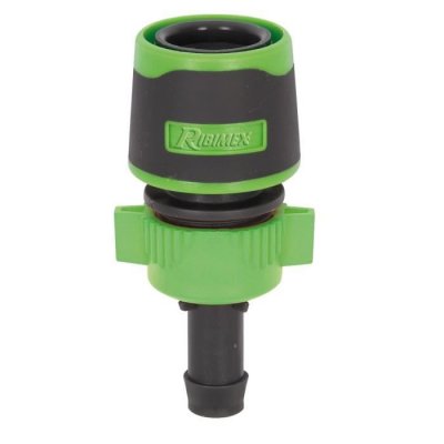 RIBIMEX Raccord rapide libre cannel&eacute; bi-mati&egrave;re pour tuyau diam&egrave;tre 13 mm