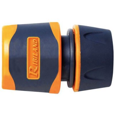 RIBIMEX Raccord rapide stop bi-mati&egrave;re 19mm avec colerette et display box