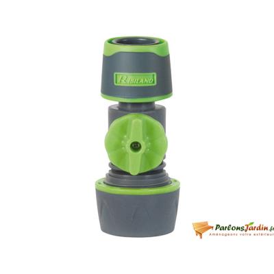RIBIMEX Raccord rapide universel avec robinet arret bi mati&egrave;re