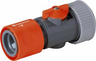 GARDENA Raccord r&eacute;gulateur stop 2943-50 &Oslash; 19 mm (3/4""), raccord enfichable