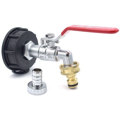 MULTITANKS Raccord robinet en laiton chrom&eacute; sortie raccord rapide - 3/4'' BSP