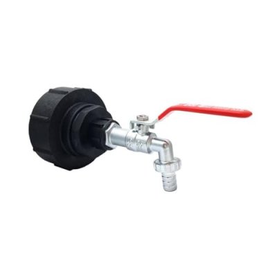 MULTITANKS Raccord S100x8 - robinet laiton chrom&eacute; sortie 20x27 cannel&eacute; 15mm