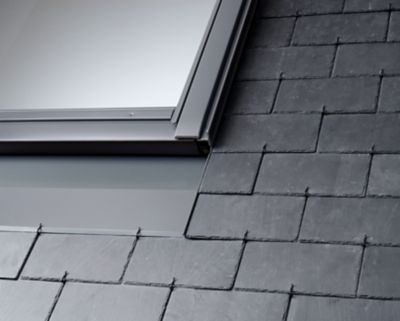 VELUX Raccord  Gris sur ardoise inf 8mm Pose encastr&eacute;e - EDN 0000 SK06