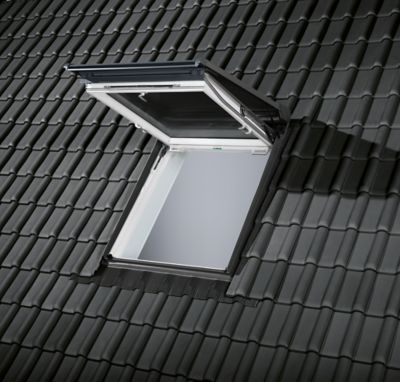 VELUX Raccord  Gris sur tuile 120mm Pose traditionnelle - EDW 0000 SK08