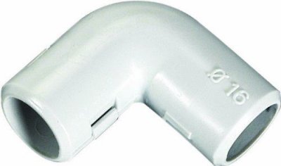 ELECTRALINE Raccordement &eacute;querre  - Diam&egrave;tre 16 mm - Vendu par 4
