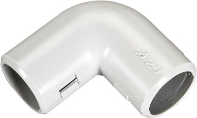 ELECTRALINE Raccordement &eacute;querre  - Diam&egrave;tre 20 mm - Vendu par 4