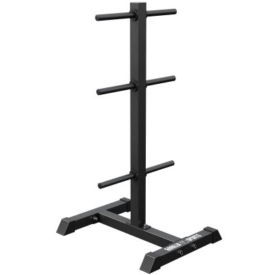 GORILLA SPORTS Rack de rangement pour poids disques - noir 30/31mm