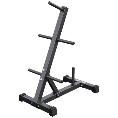 GORILLA SPORTS Rack de rangement pour poids disques - noir ou blanc