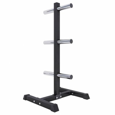 GORILLA SPORTS Rack de rangement pour poids disques Olympique 51mm noir