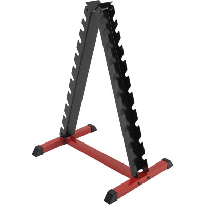 GORILLA SPORTS Rack de rangement pour s&eacute;rie d'halt&egrave;res chrom&eacute;s - 