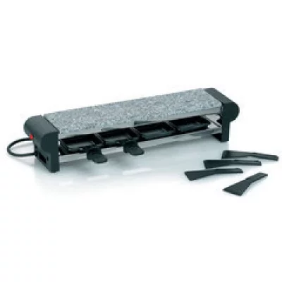 KELA Raclette Avec Surface En Pierre Pour 4 Personnes