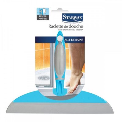STARWAX Raclette de douche  coloris bleu/gris largeur 230 mm