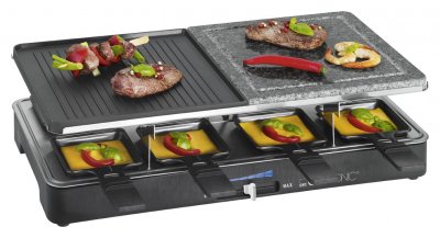 CLATRONIC Raclette grill  2 en 1 RG3518 1400 W Noir 