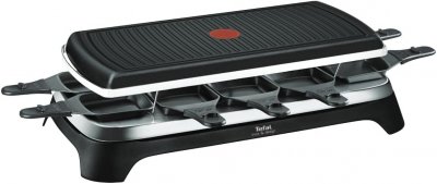 TEFAL Raclette Grill Plancha Noir 1350 W pour 10 personnes - Neuf