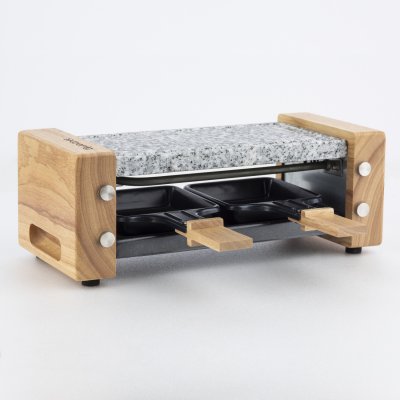 H.KOENIG Raclette  WOD2 et Pierre &agrave; cuire 350 W Gris et Beige 