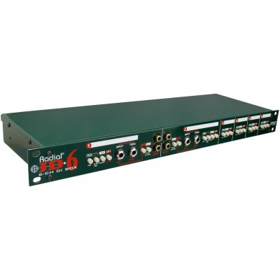 RADIAL  JD6 bo&icirc;te de direct passive 6 canaux avec transformateurs Jensen