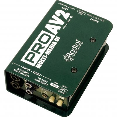 RADIAL  PRO-AV2 - DI passive multim&eacute;dia st&eacute;r&eacute;o