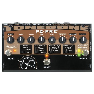 RADIAL  Tonebone PZ-PRE pr&eacute;ampli instrument 2 canaux 