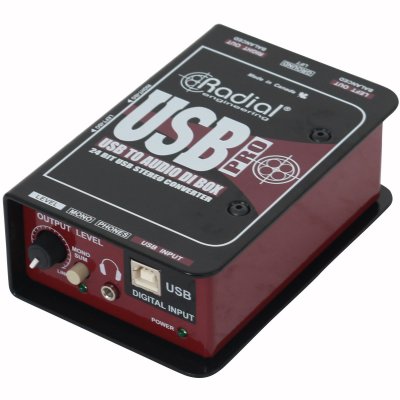 RADIAL  USB-Pro bo&icirc;tier de direct st&eacute;r&eacute;o