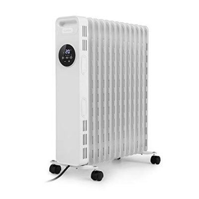 KLARSTEIN Radiateur &agrave; bain d'huile Thermaxx Heatstream - 2500 W 5-35&deg; C minuterie 24 h blanc