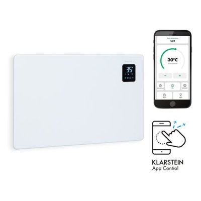 KLARSTEIN Radiateur &agrave; convection - Bansin Smart - Convecteur - 1500W - IP24 - Connect&eacute; - Blanc 