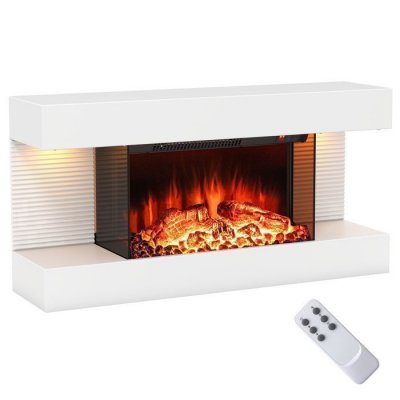 COSTWAY Radiateur bain d'huile 2500w 11 &eacute;l&eacute;ments 3 niveaux de puissance et thermostat r&eacute;glable, noir+blanc