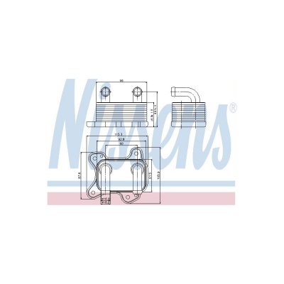 NISSENS Radiateur d'huile moteur  90682