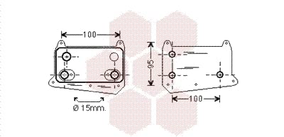 VAN WEZEL Radiateur d'huile moteur  30003552