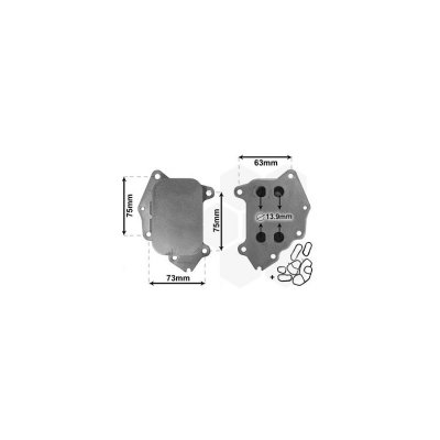 VAN WEZEL Radiateur d'huile moteur  40003396