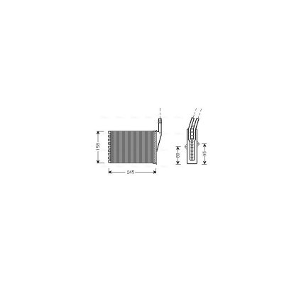 AVA QUALITY COOLING Radiateur de chauffage AVA Deutschland GmbH RTA6249