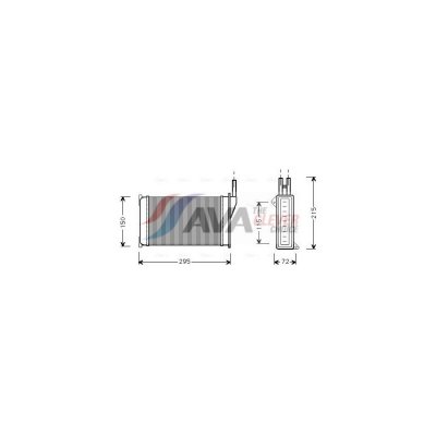 AVA QUALITY COOLING Radiateur de chauffage  FD6098 (X1)