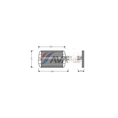 AVA QUALITY COOLING Radiateur de chauffage  FD6216 (X1)