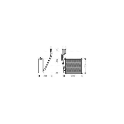 AVA QUALITY COOLING Radiateur de chauffage  FD6329 (X1)